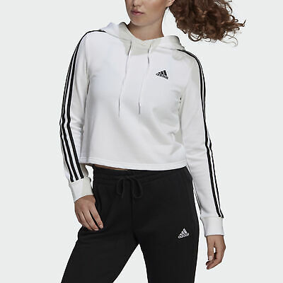 Adidas Essentials 3-stripes Cropped Hoodie Women's